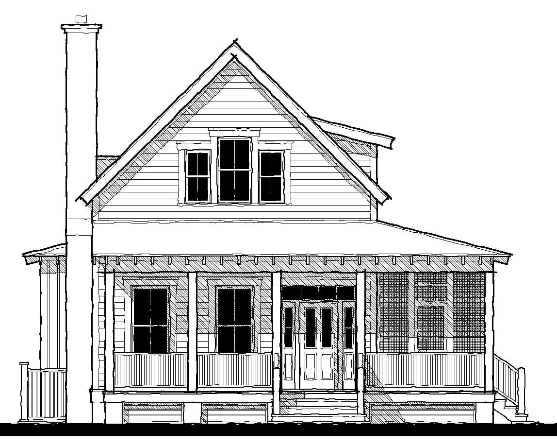 Broad River Cottage (203142) — featured elevation