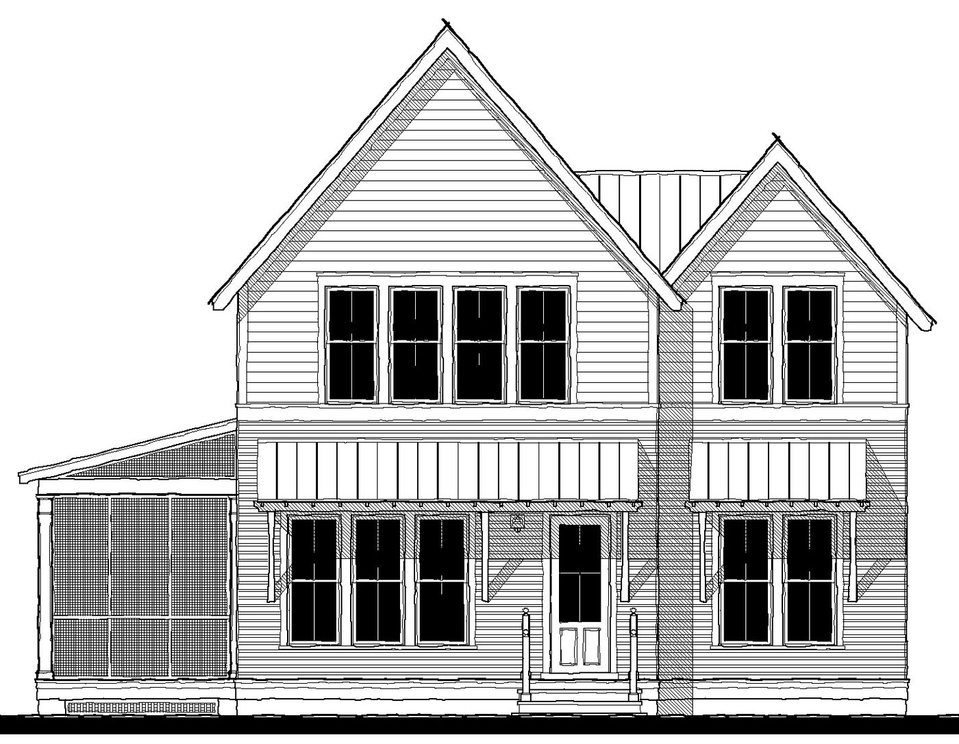 Cassatt Cottage (203184) — featured elevation