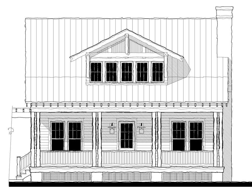 Coosaw River Cottage (23375) — featured elevation