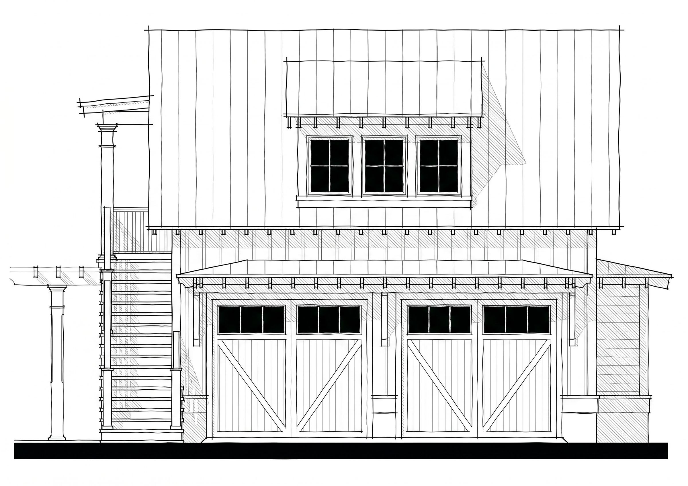 Garage (22376G) — featured elevation