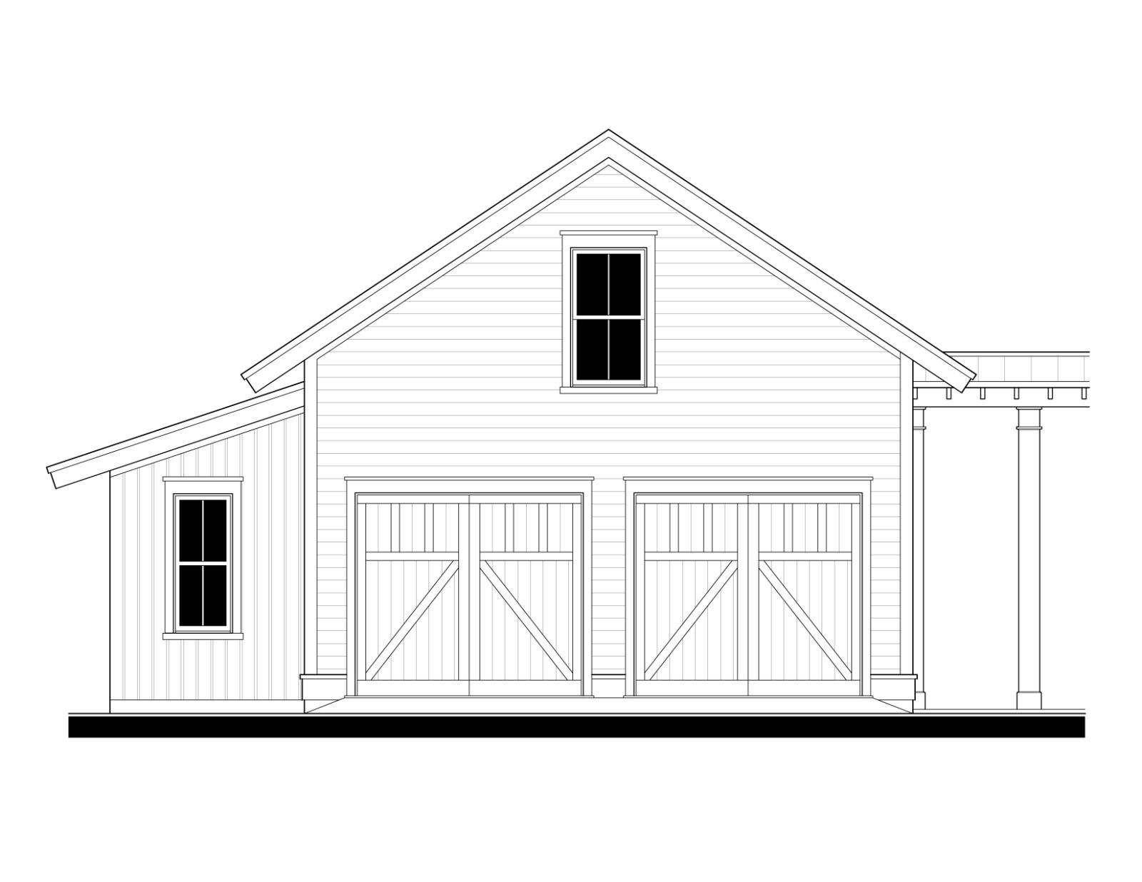 Garage (23308) — featured elevation