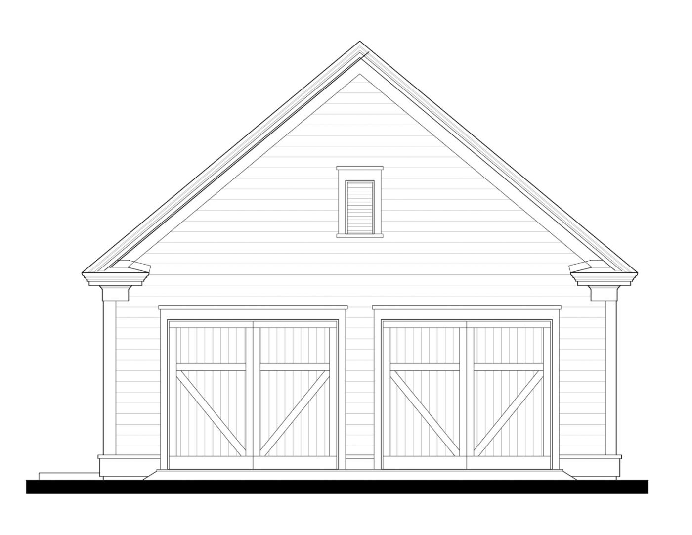 Garage (233130) — featured elevation
