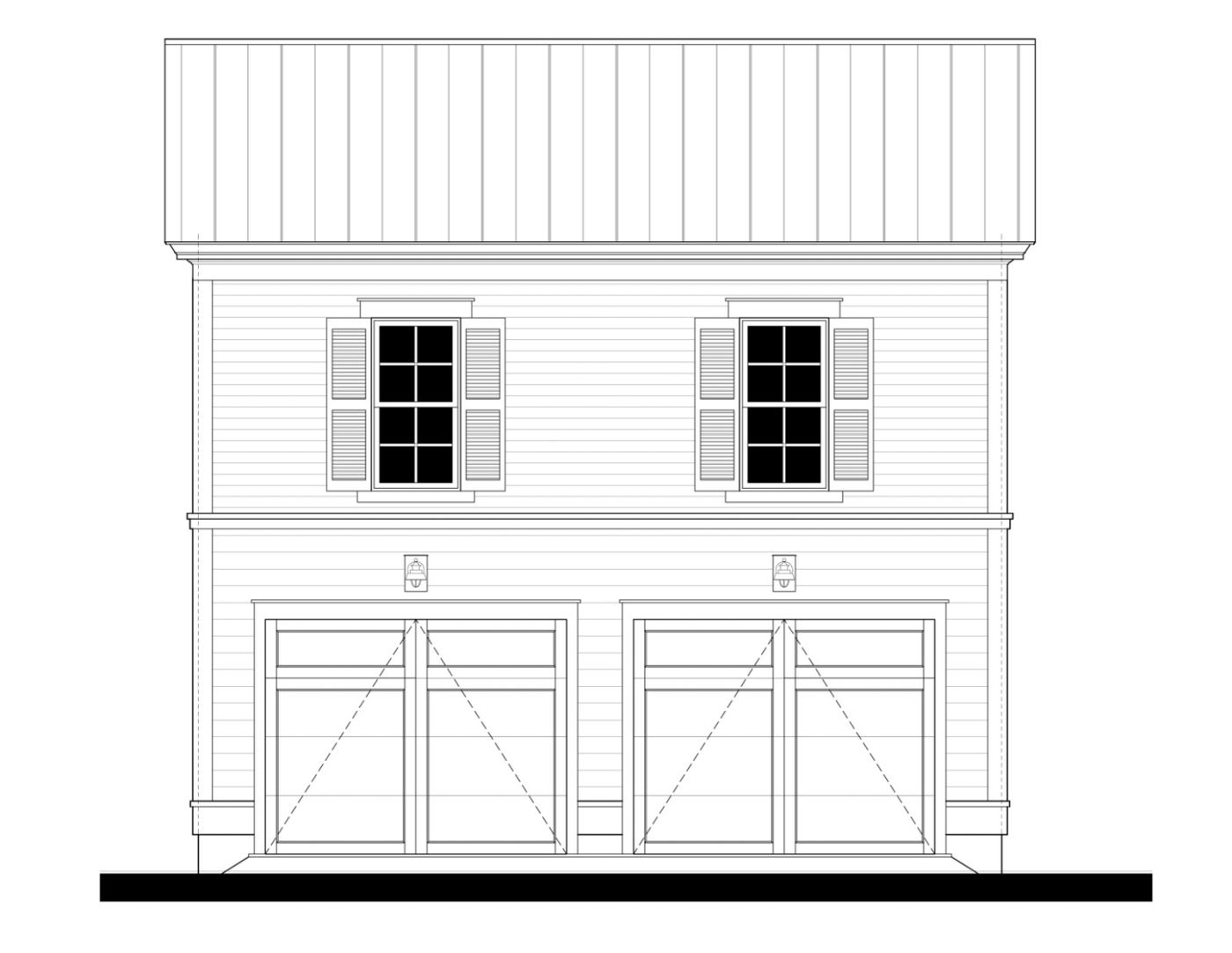 Garage (233137) — featured elevation