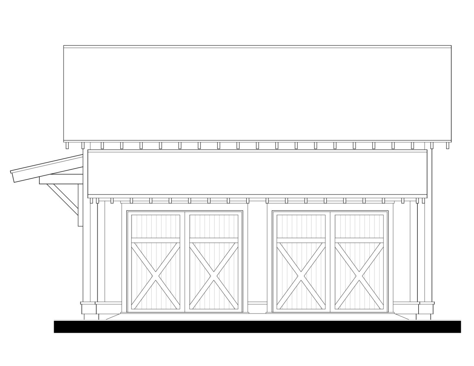 Garage (233143) — featured elevation