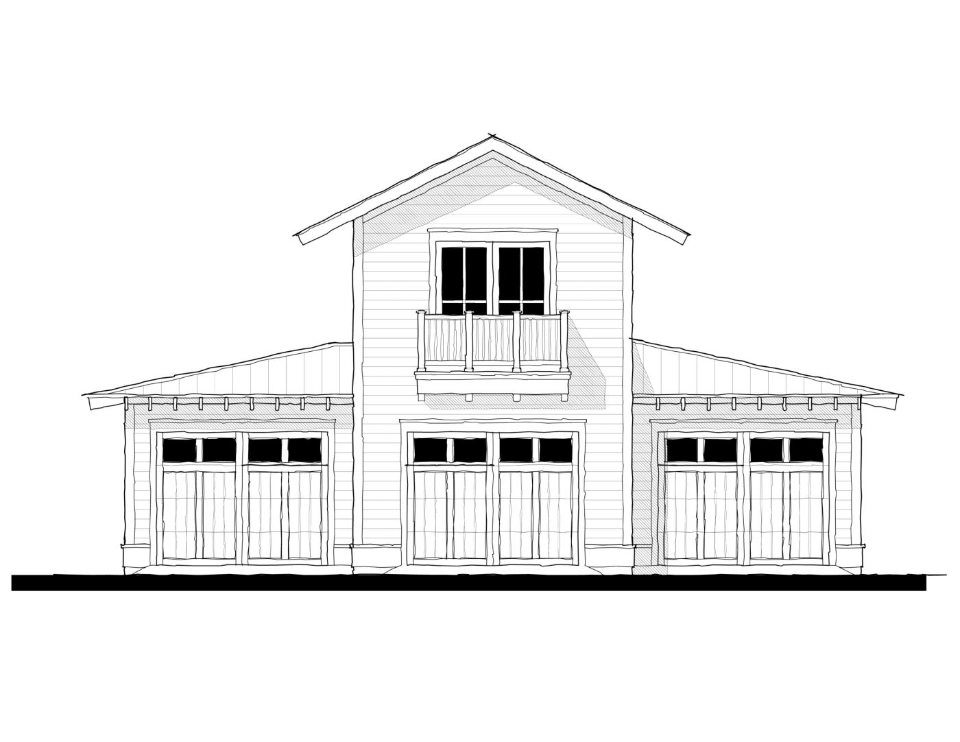 Garage (233158G) — featured elevation