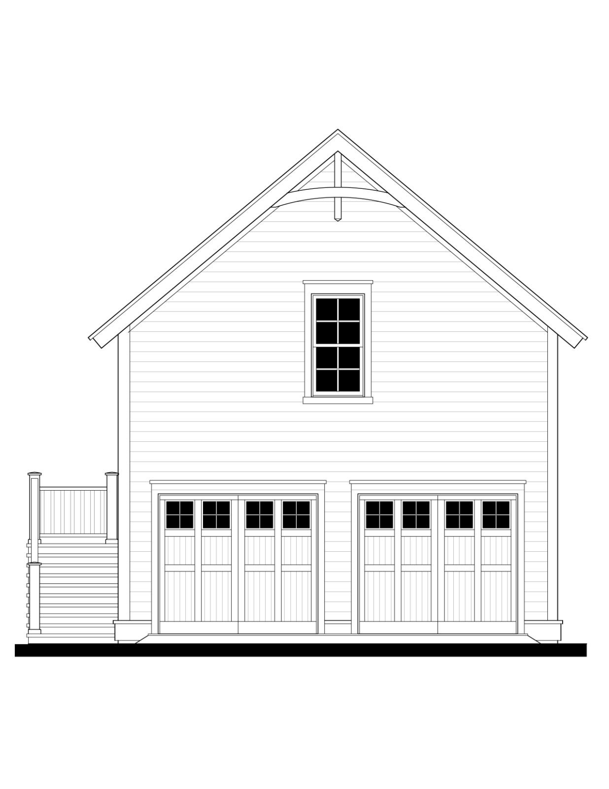 Garage (233170G) — featured elevation