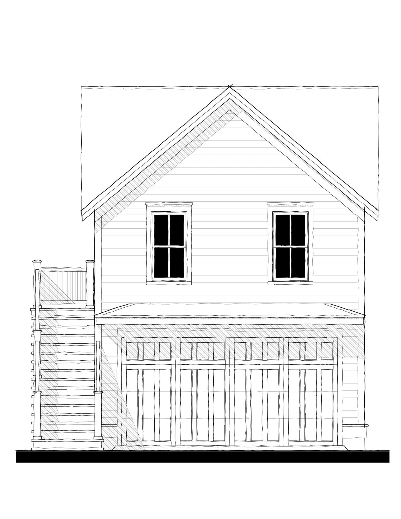 Garage (233183) — featured elevation