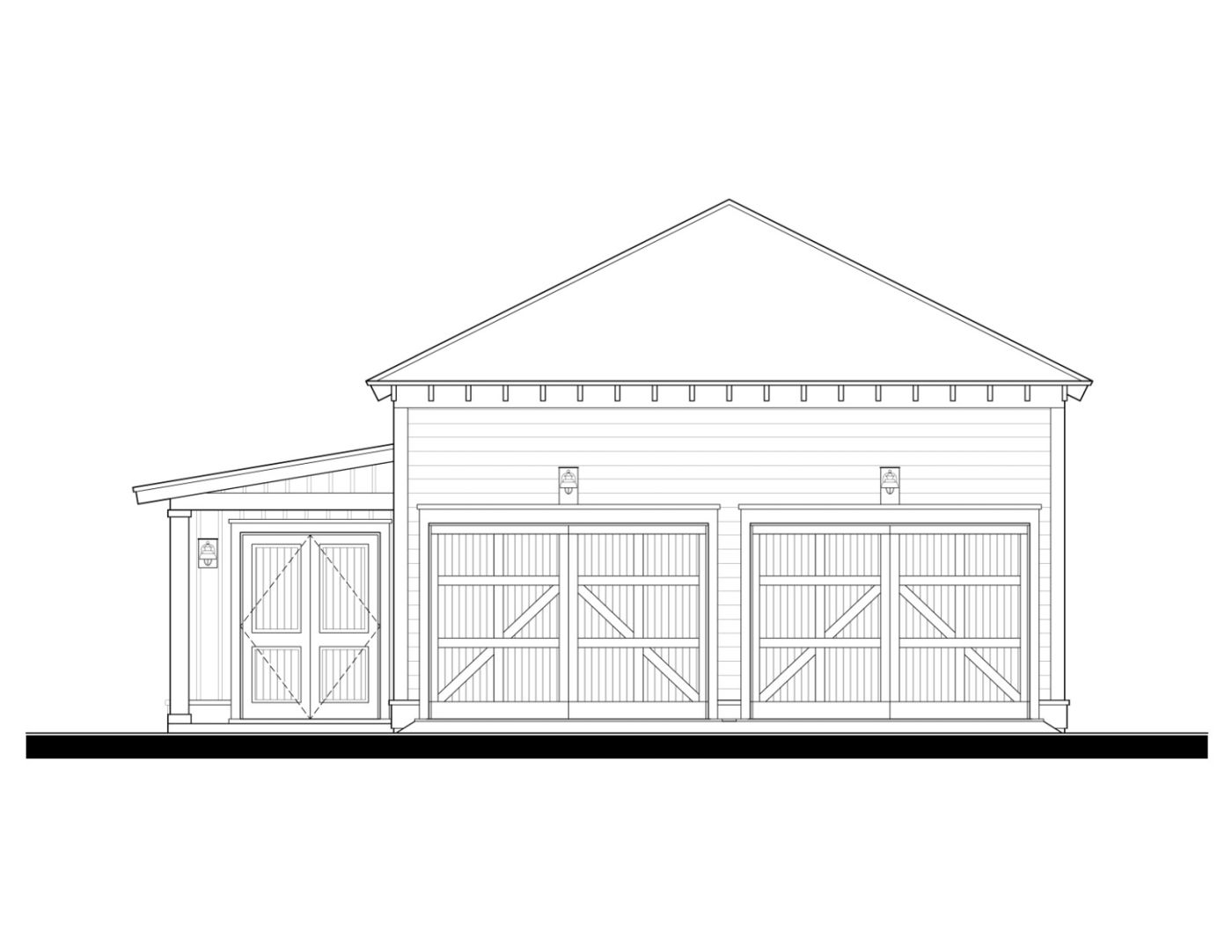Garage (23332G) — featured elevation