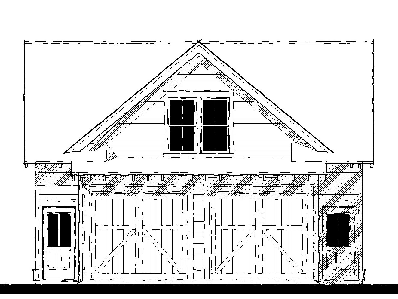 Garage (23342G) — featured elevation