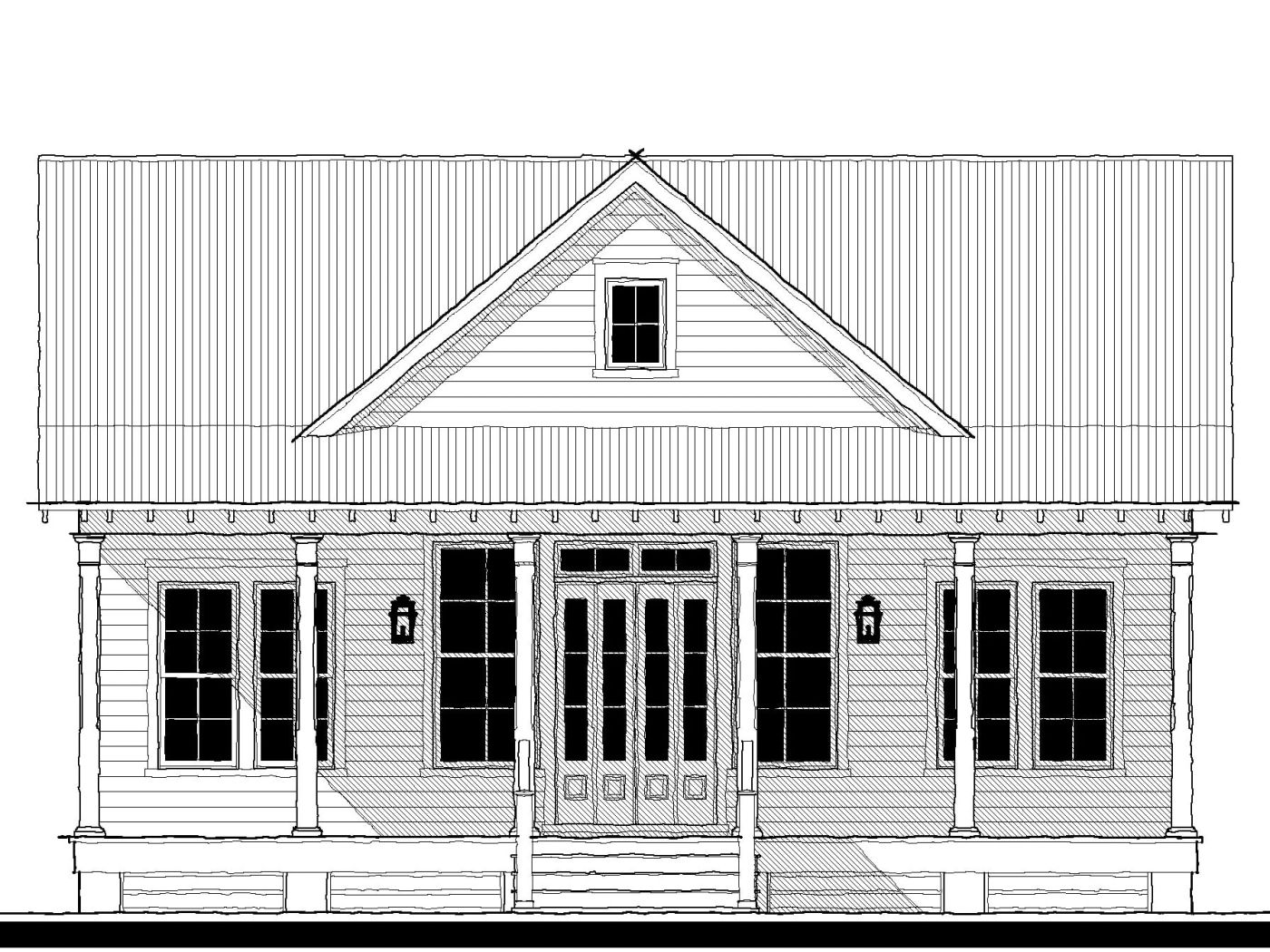 Golf Cottage (213103) — featured elevation