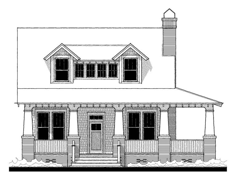Craftsman House Plans — representative plan elevation
