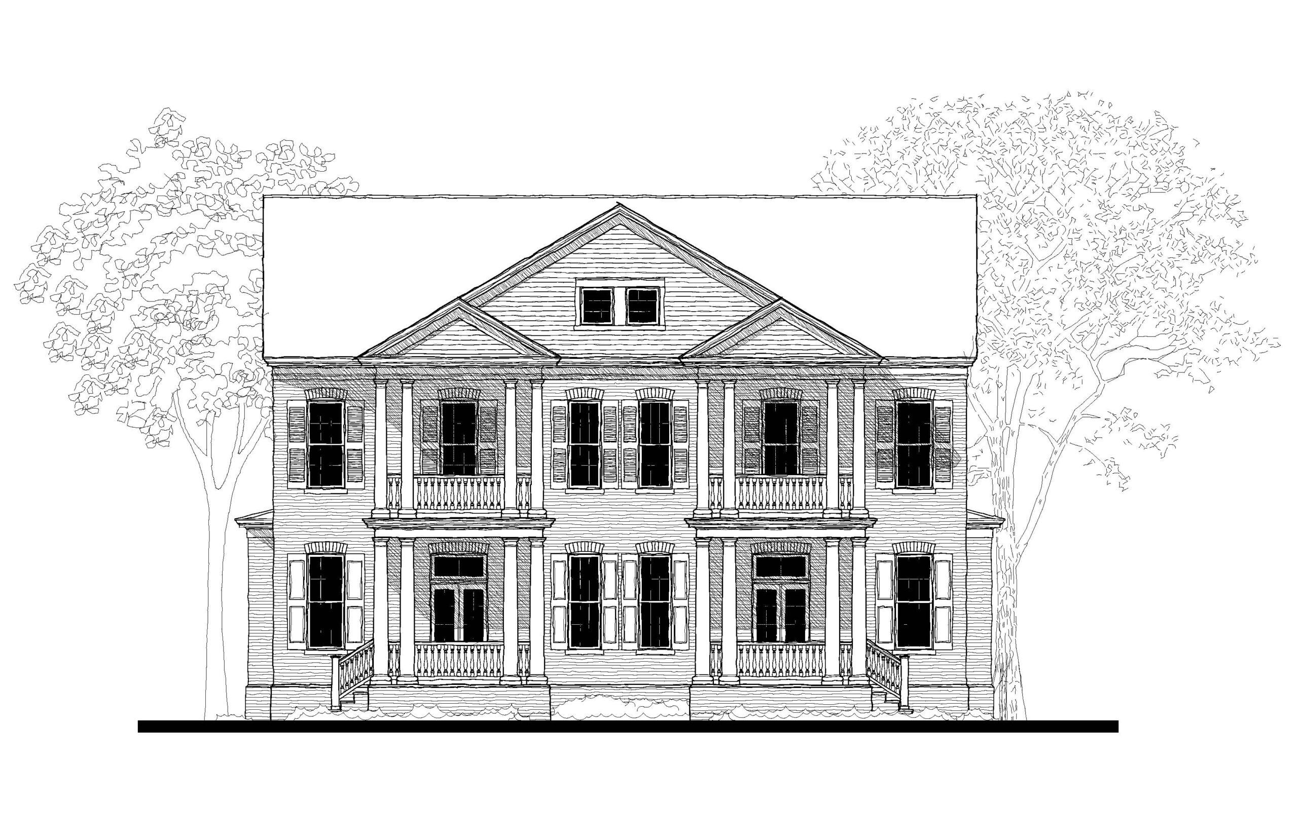 Griffin Park Duplex 21 — featured elevation