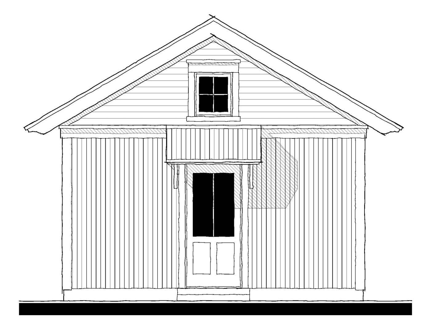 Guest House (13110-1) — featured elevation