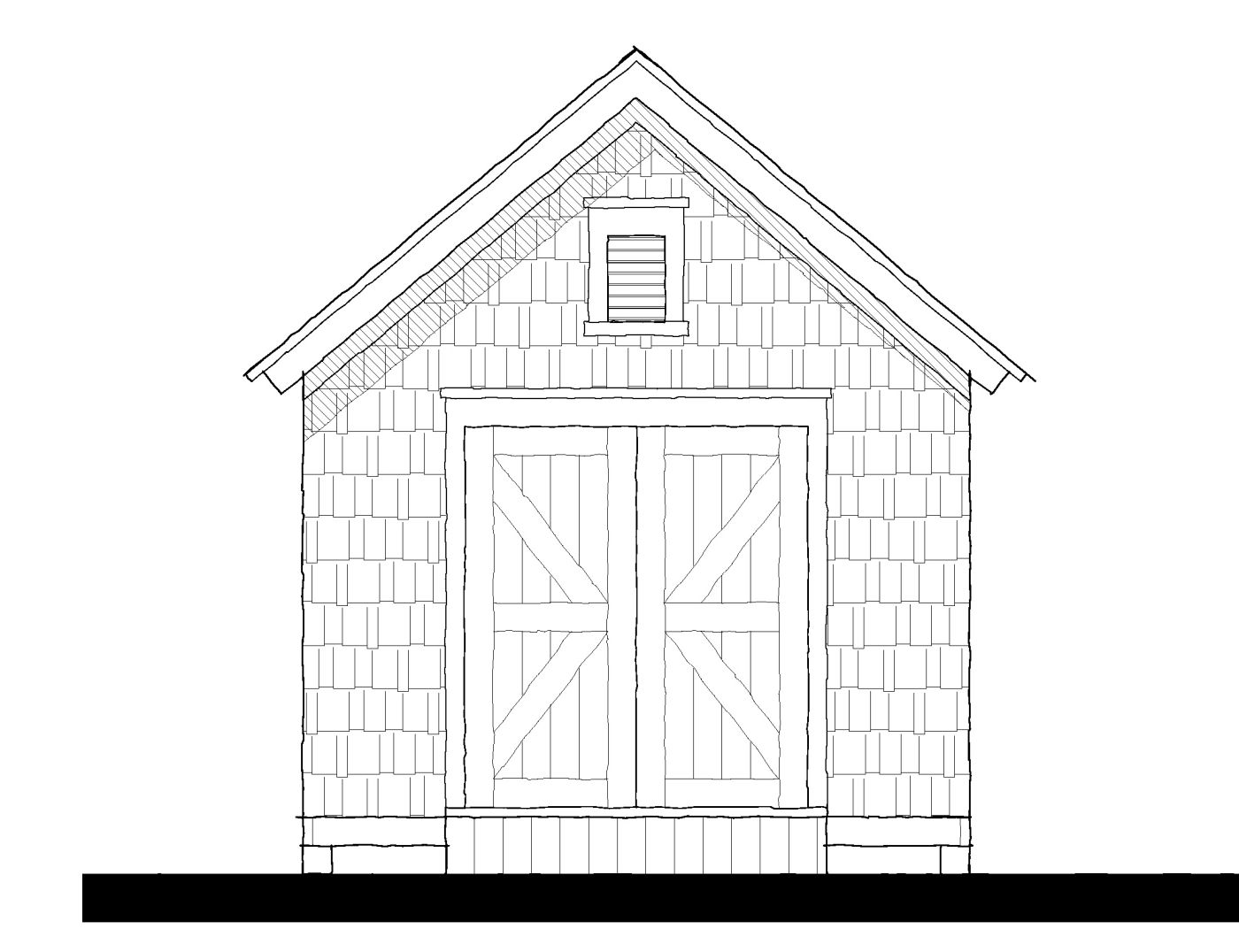 Hay Barn (17100B) — featured elevation