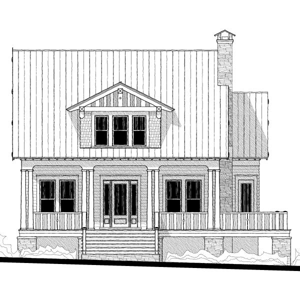 Highland Cottage (05509) — featured elevation