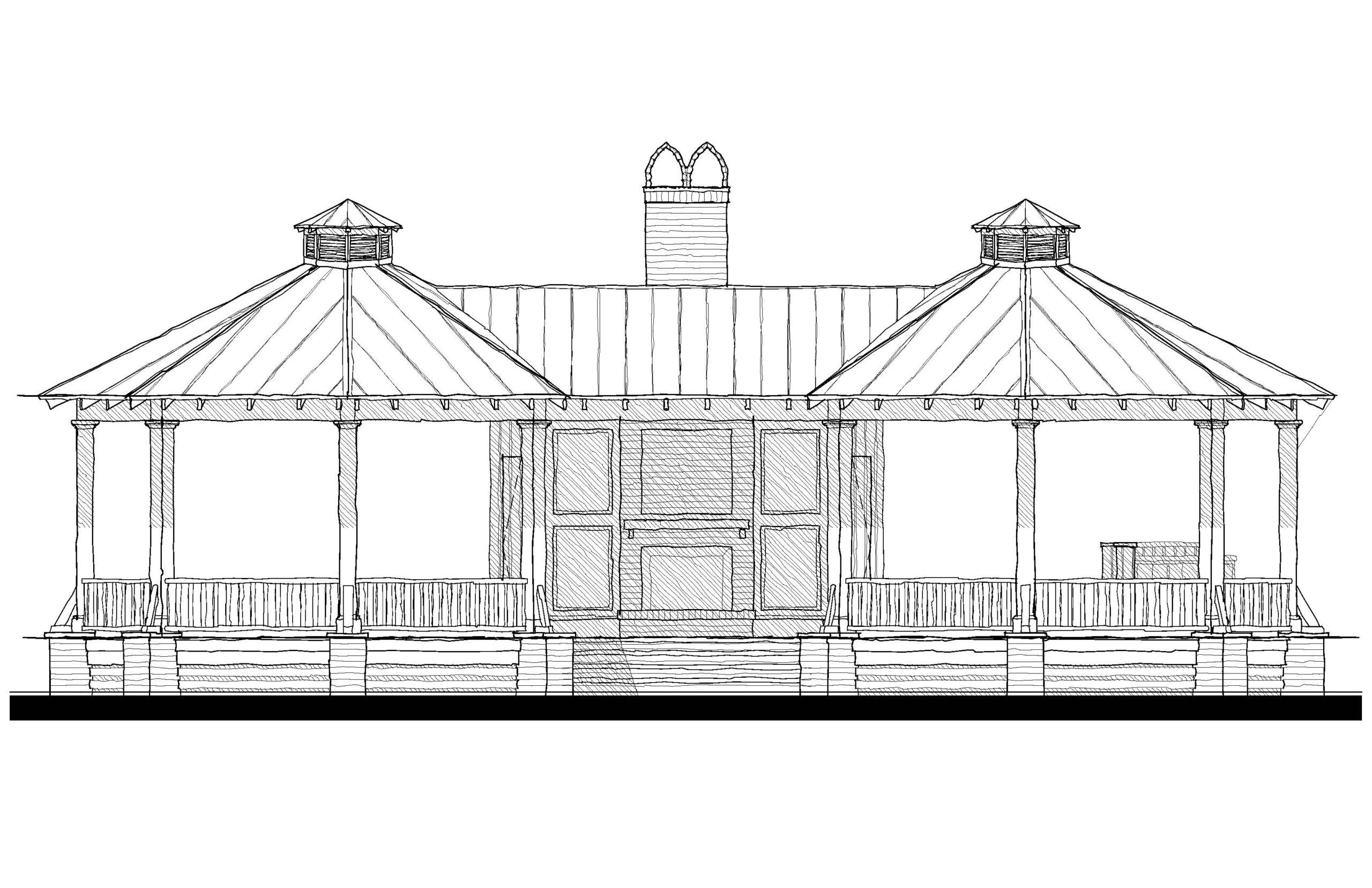 Hunt Club Pavilion — featured elevation