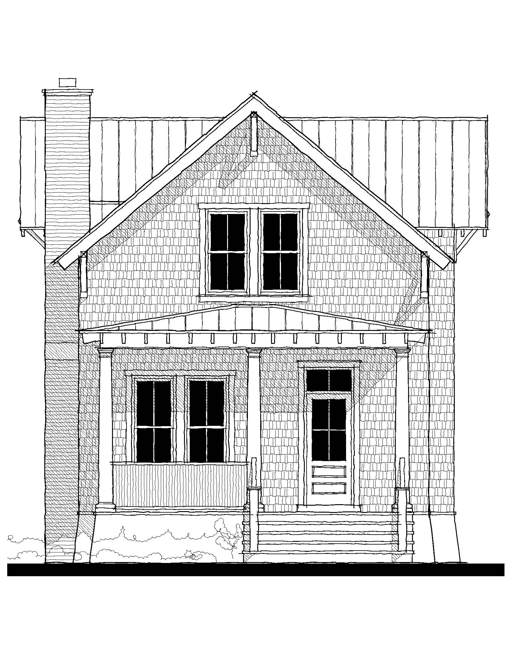 Jenkins Creek Cottage — featured elevation