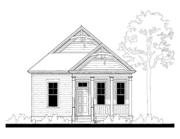 King Street Cottage (09412FF) — featured elevation