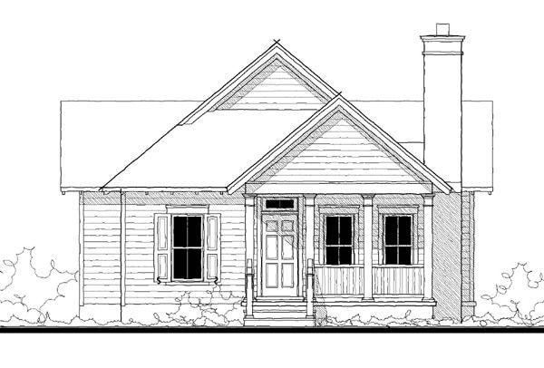 King Street Cottage (10301B) — featured elevation