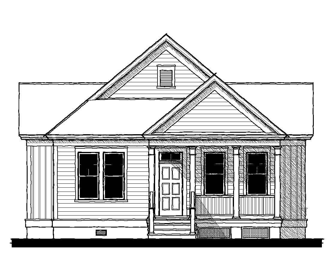 King Street Cottage (17354) — featured elevation