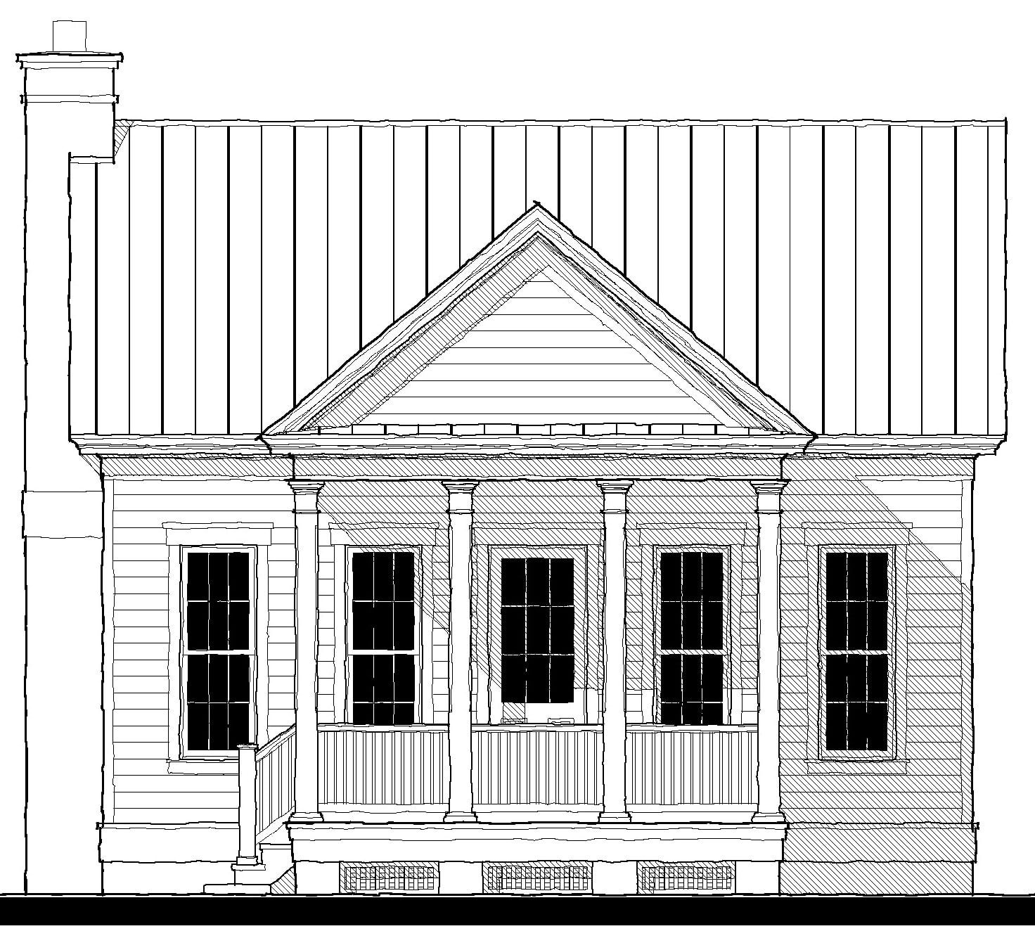 King Street Cottage (18409I) — featured elevation