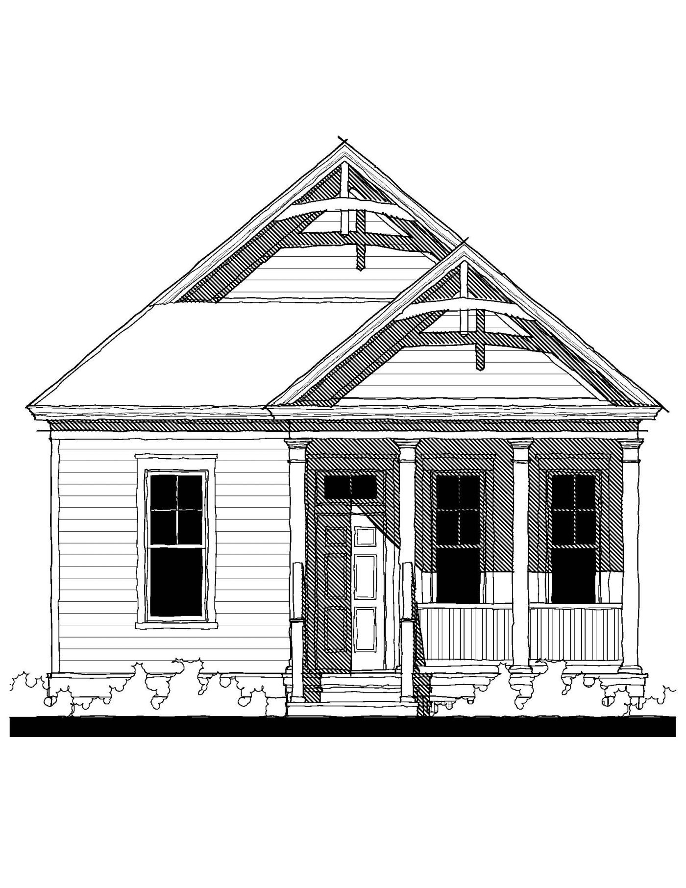 King Street Cottage(09412BB) — featured elevation