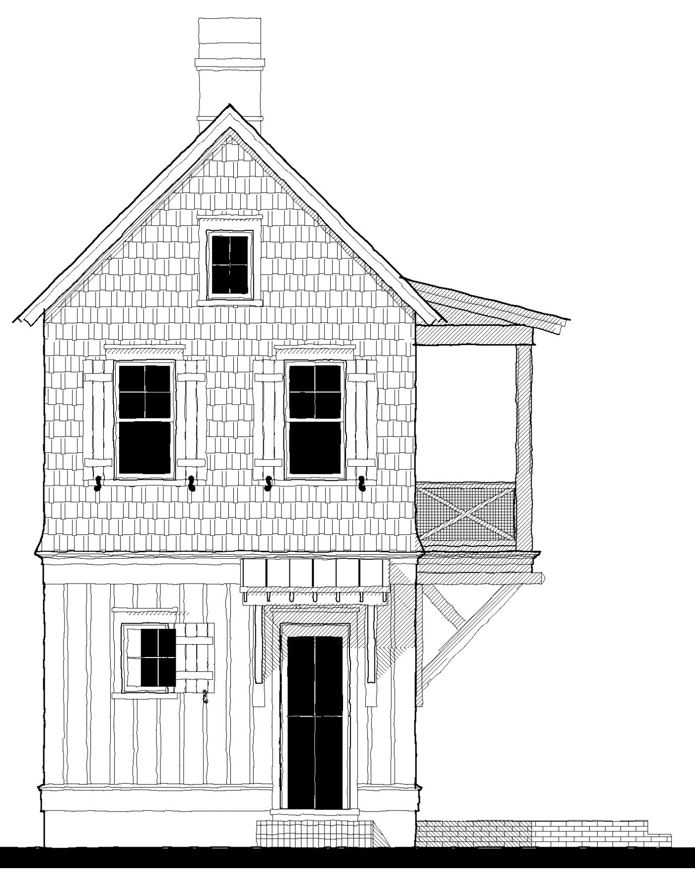 London Mews (19394) — featured elevation
