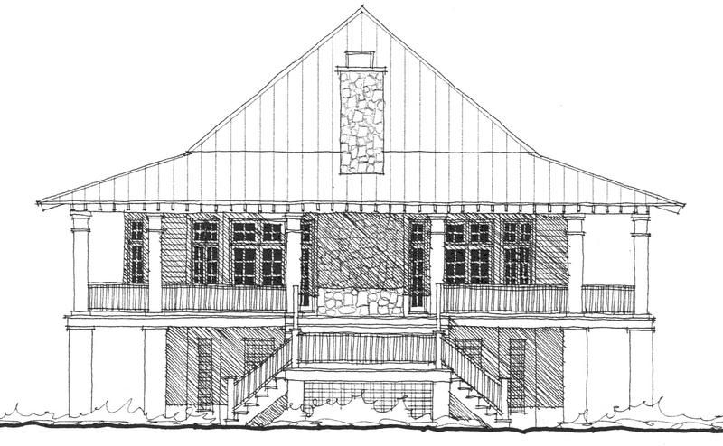Long Point Lodge — featured elevation