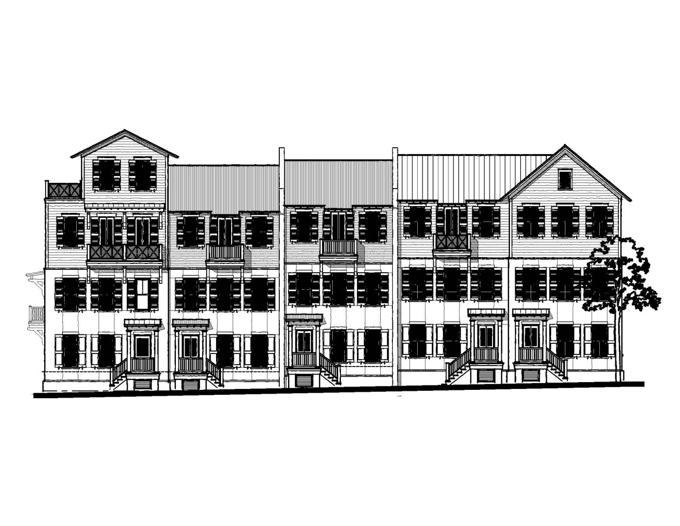Marina Village Townhouse D — featured elevation