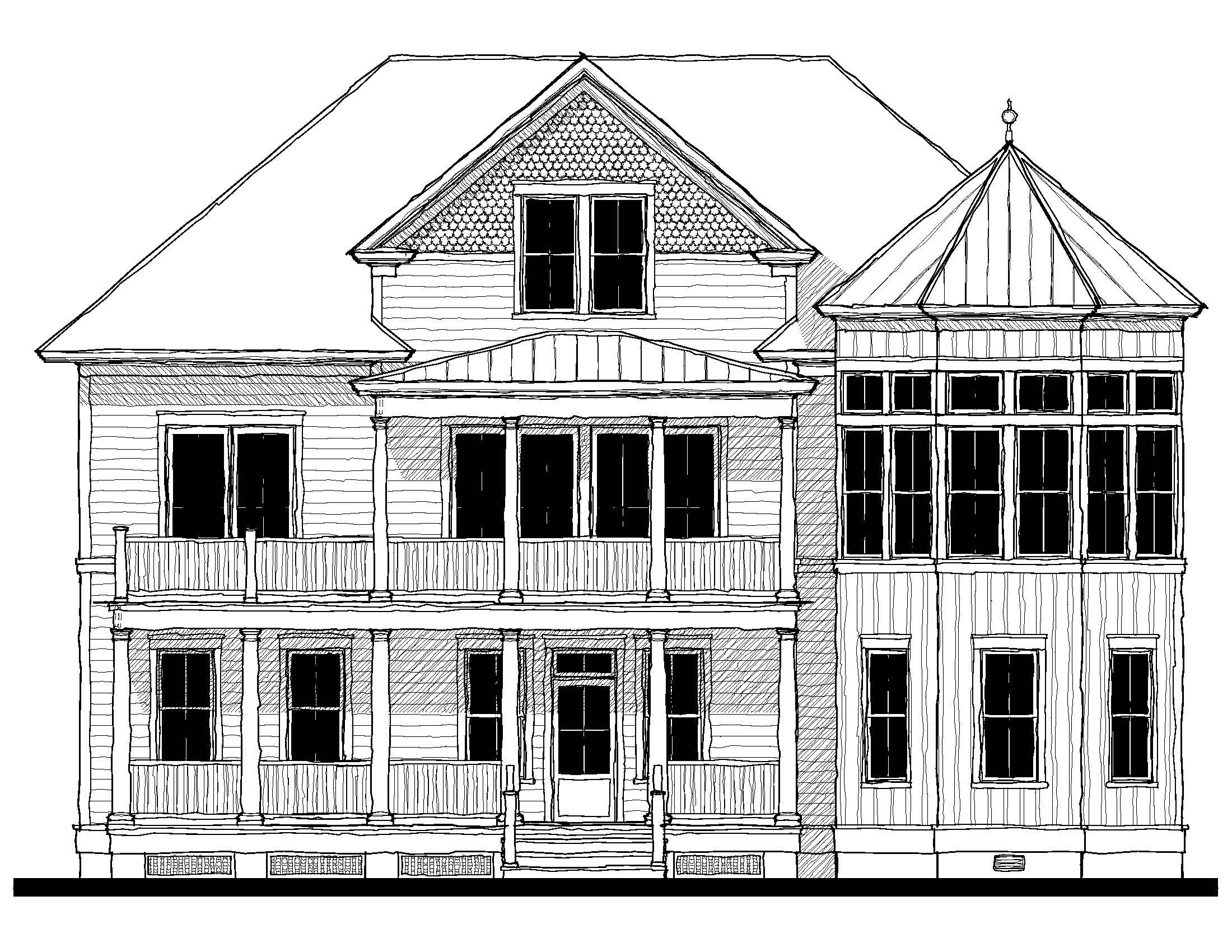 Mary's Manor (13329) — featured elevation