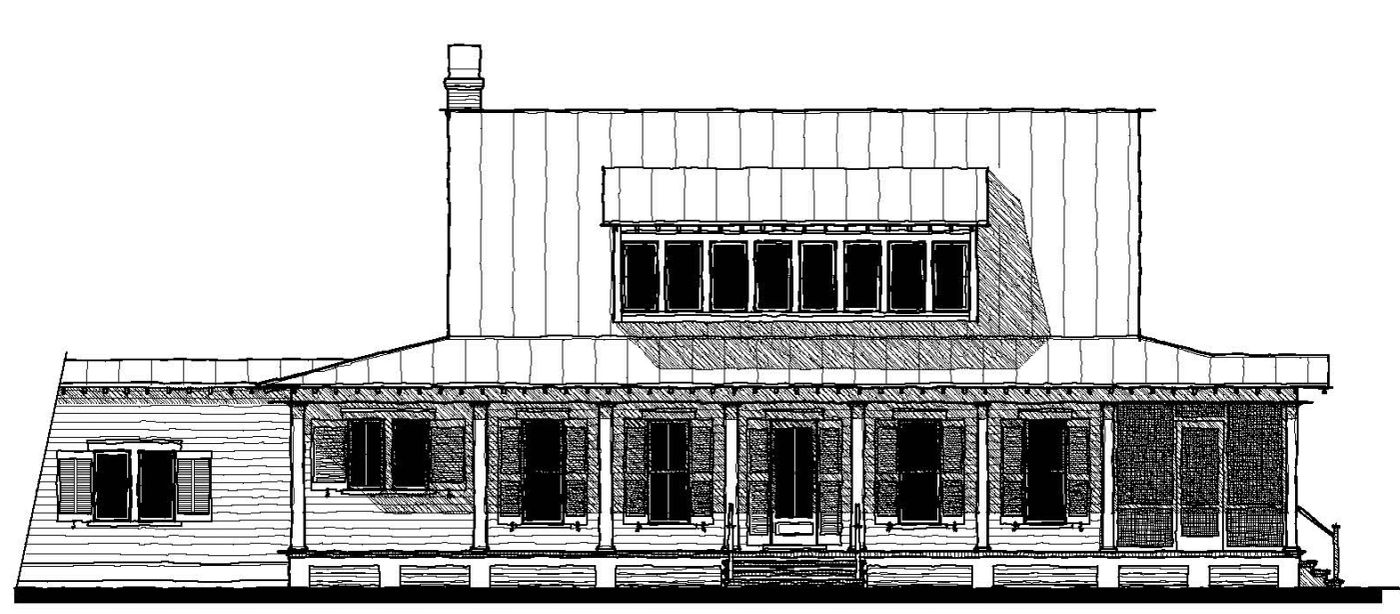 May River Cottage (19324-2) — featured elevation