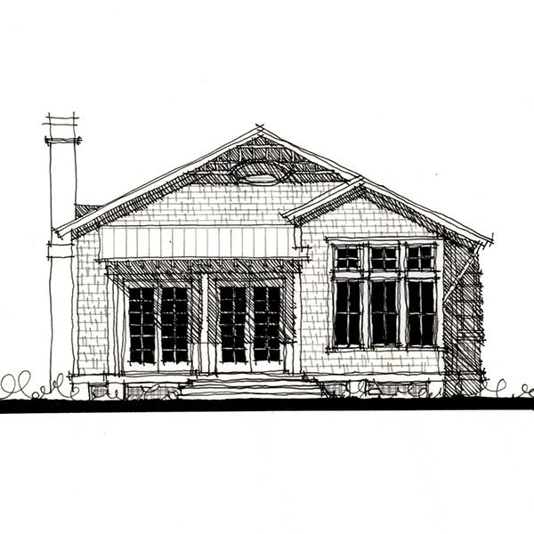 Mockbee Cottage — featured elevation