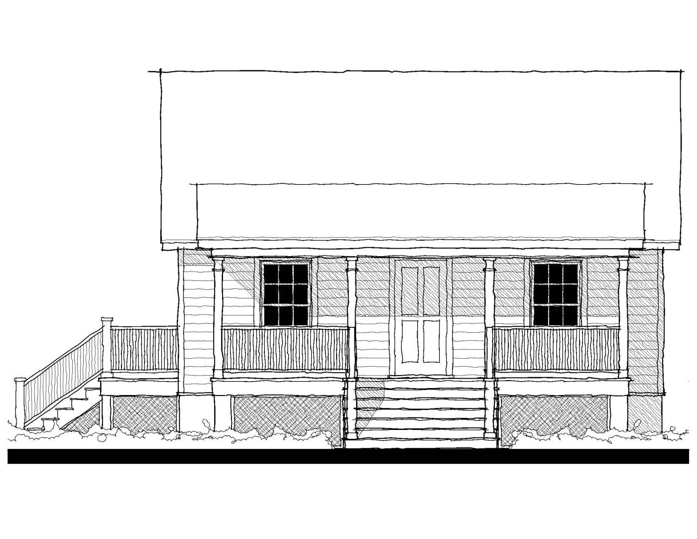 Monson Street Cottage (07903) — featured elevation