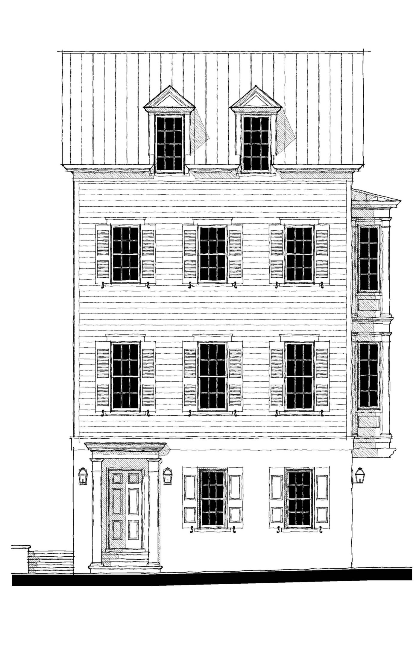 Morris Square Townhouse 10 — featured elevation