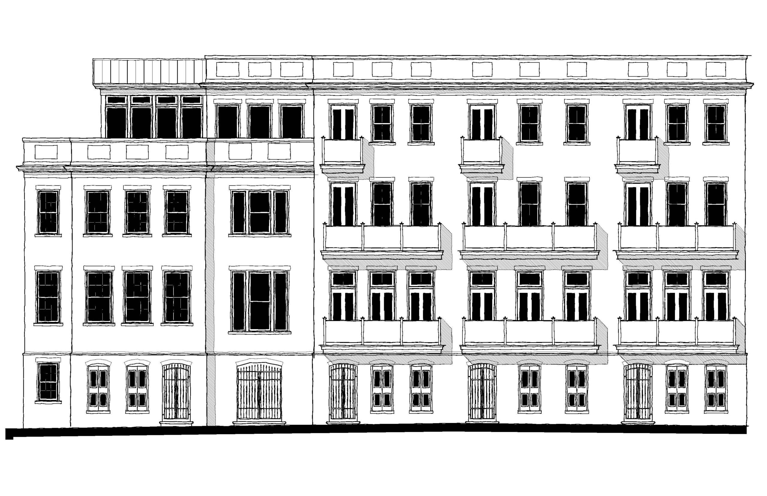 Morris Square Townhouse 14 — featured elevation