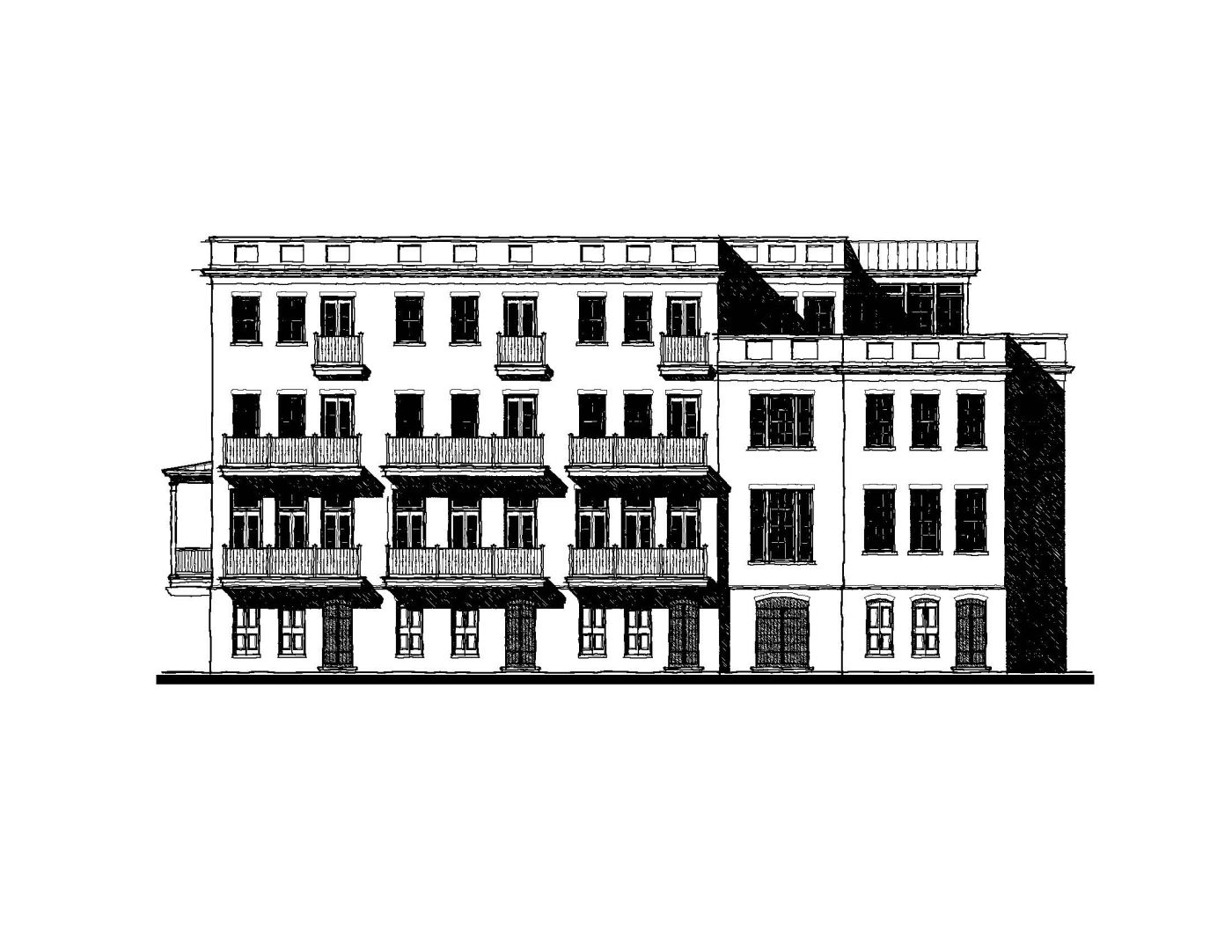 Morris Square Townhouse 4 — featured elevation