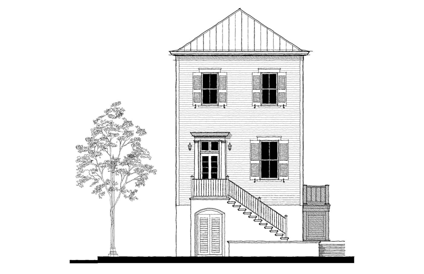Morris Square Townhouse 9 — featured elevation