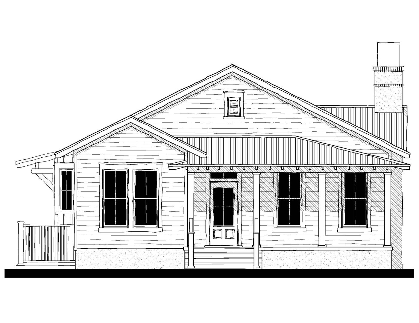 New Street Bungalow (173157) — featured elevation