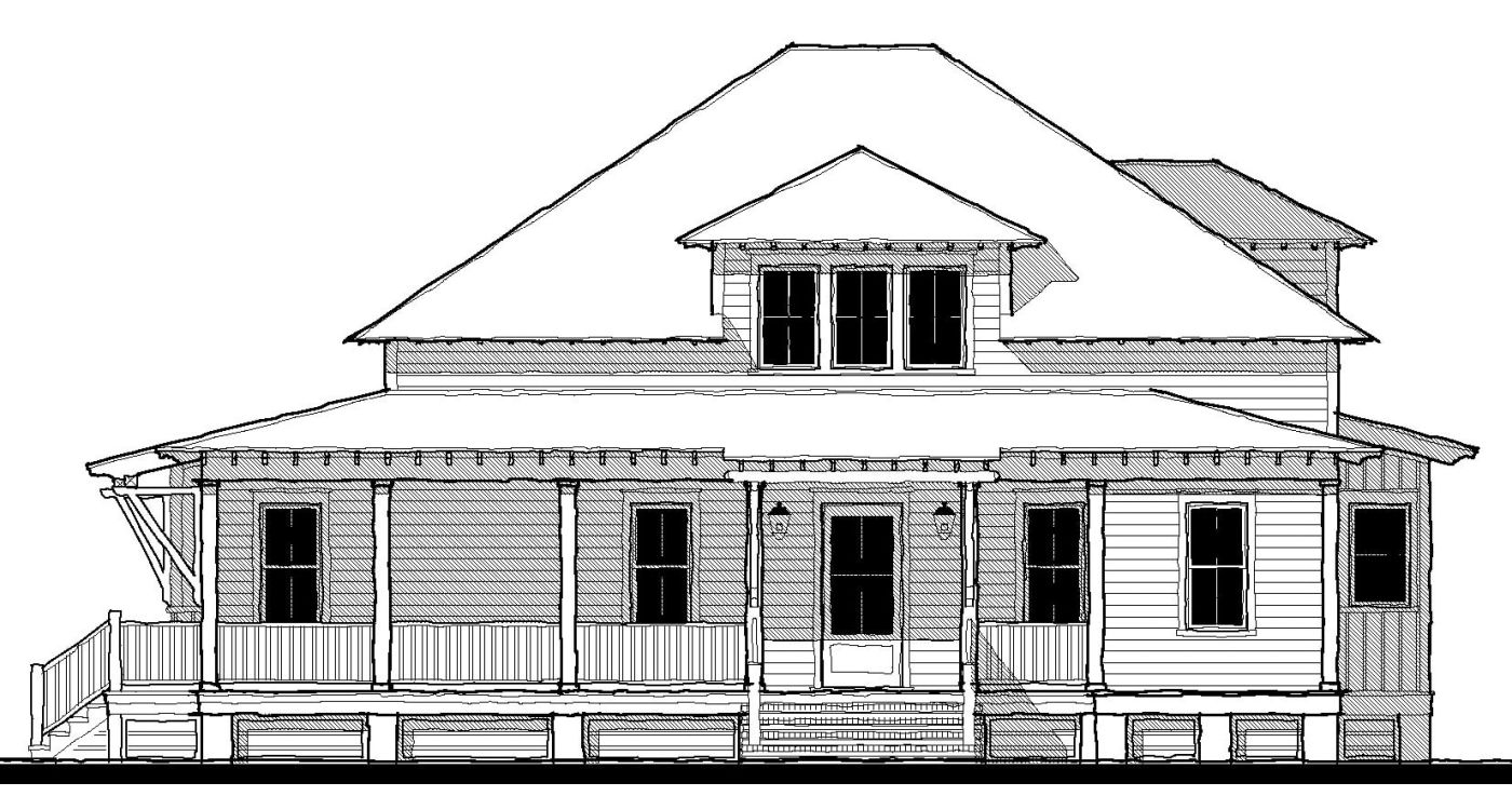 Oak Island Retreat (213128) — featured elevation