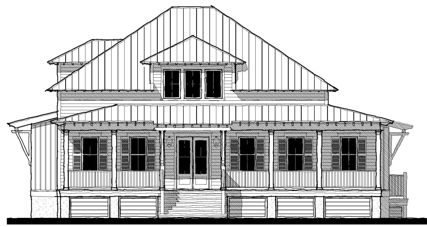 Oak Island Retreat (21391) — featured elevation