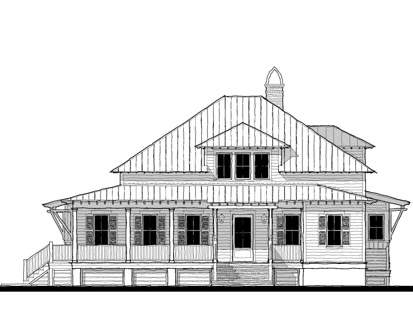 Oak Island Retreat (223134) — featured elevation