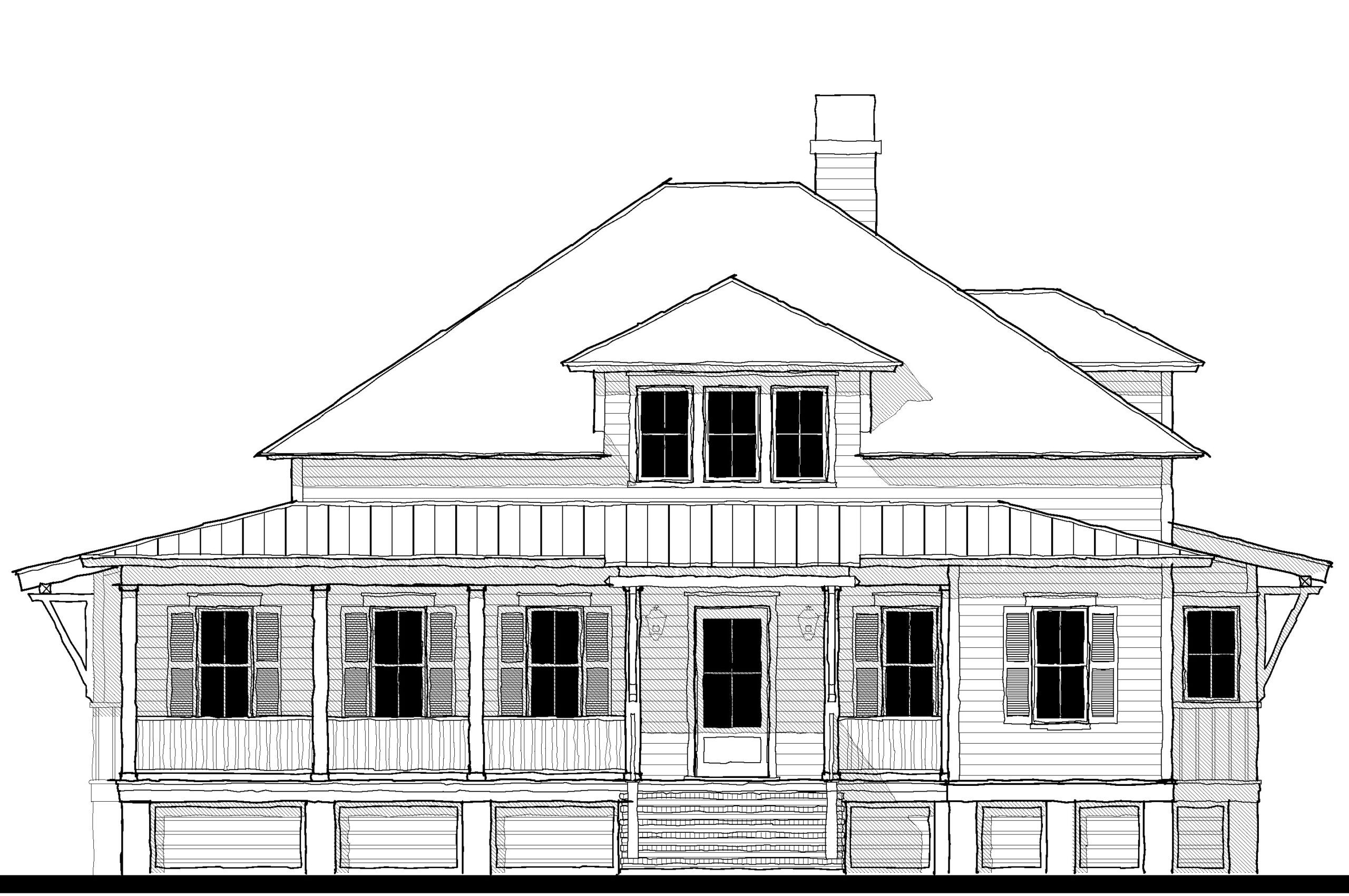Oak Island Retreat (22513) — featured elevation