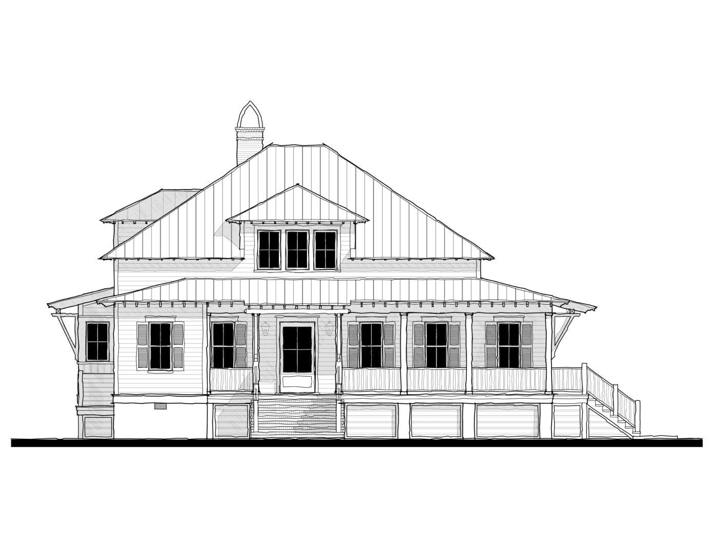 Oak Island Retreat (233178) — featured elevation