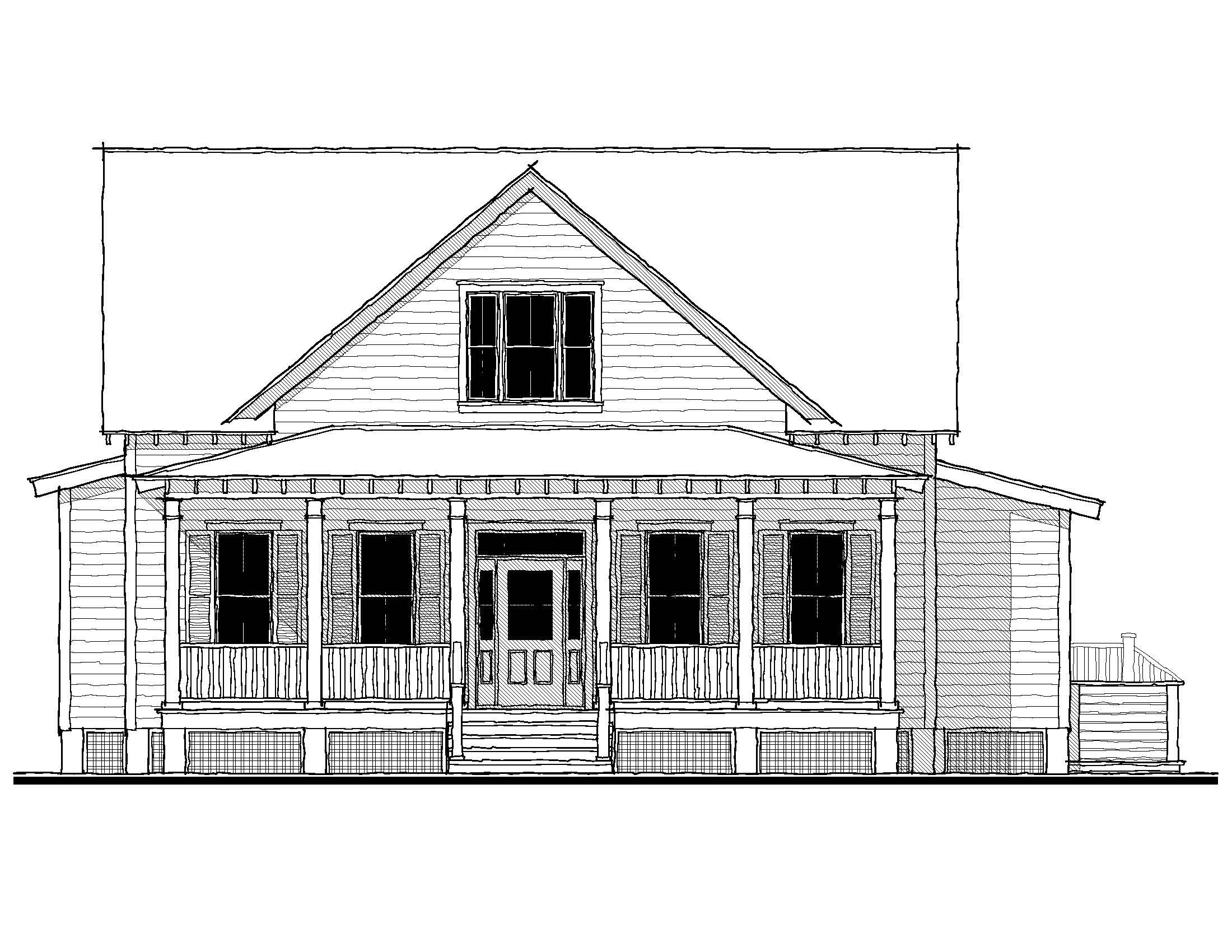 Oak Spring (013105) — featured elevation