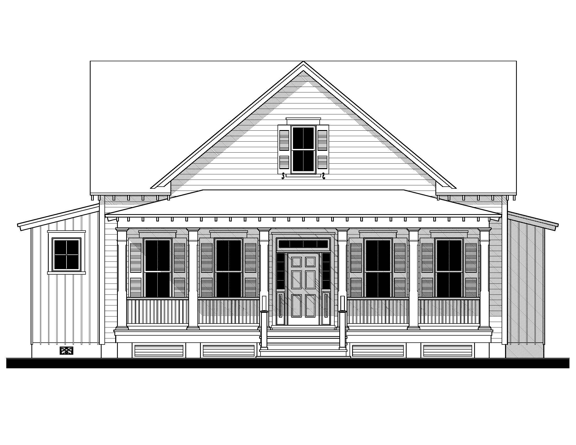 Oak Spring (073136) — featured elevation