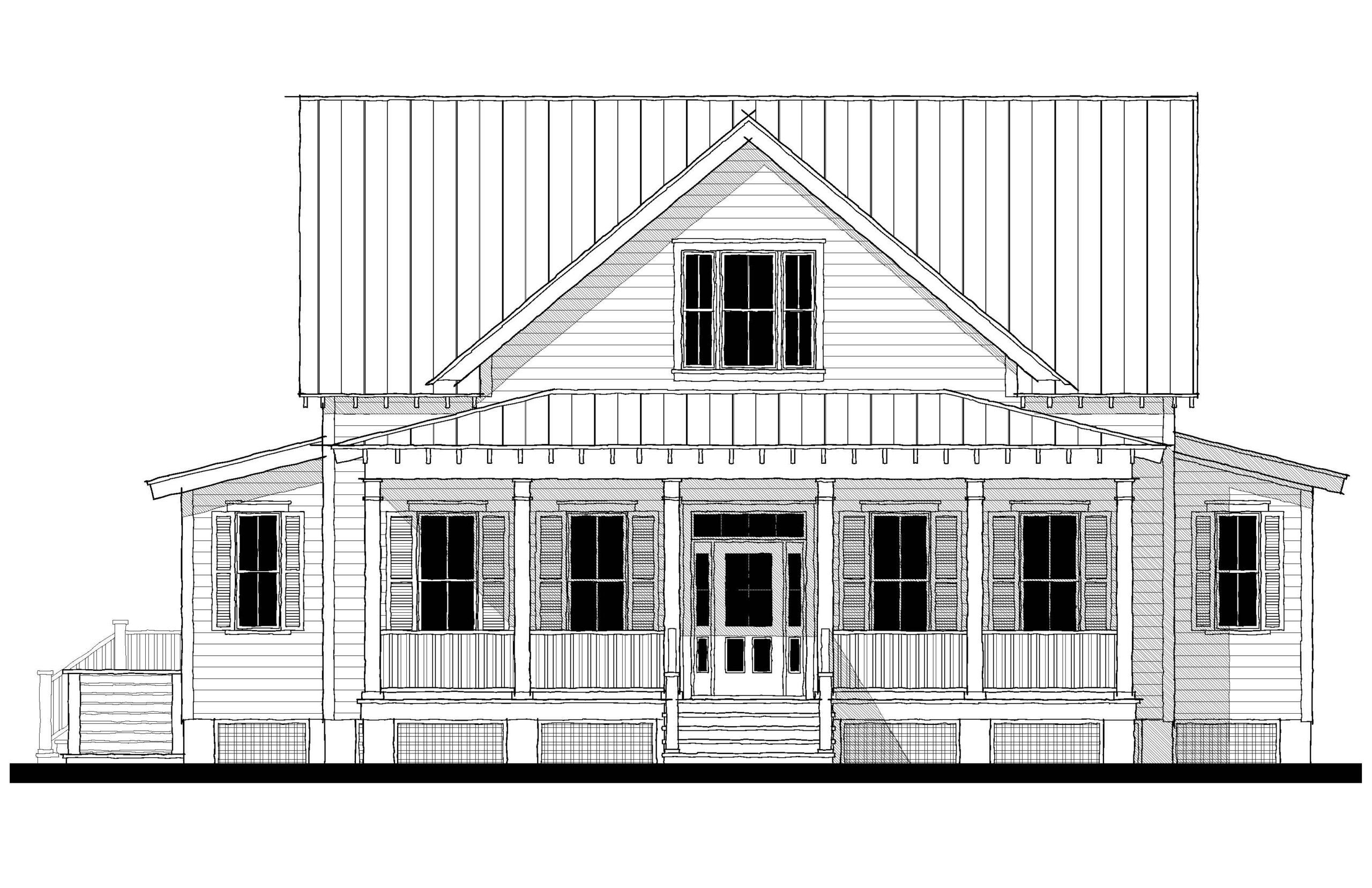 Oak Spring (073138) — featured elevation