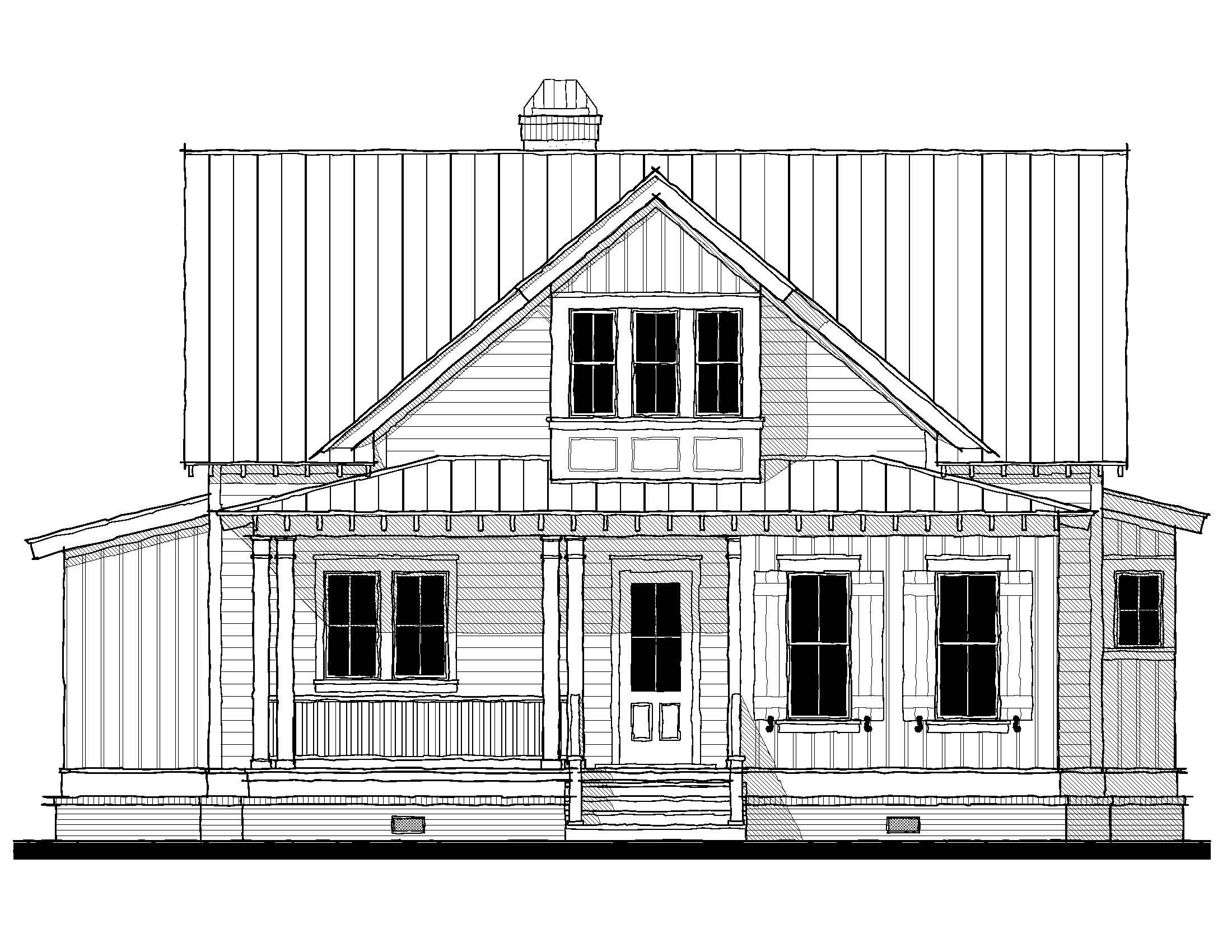 Oak Spring (16403B) — featured elevation