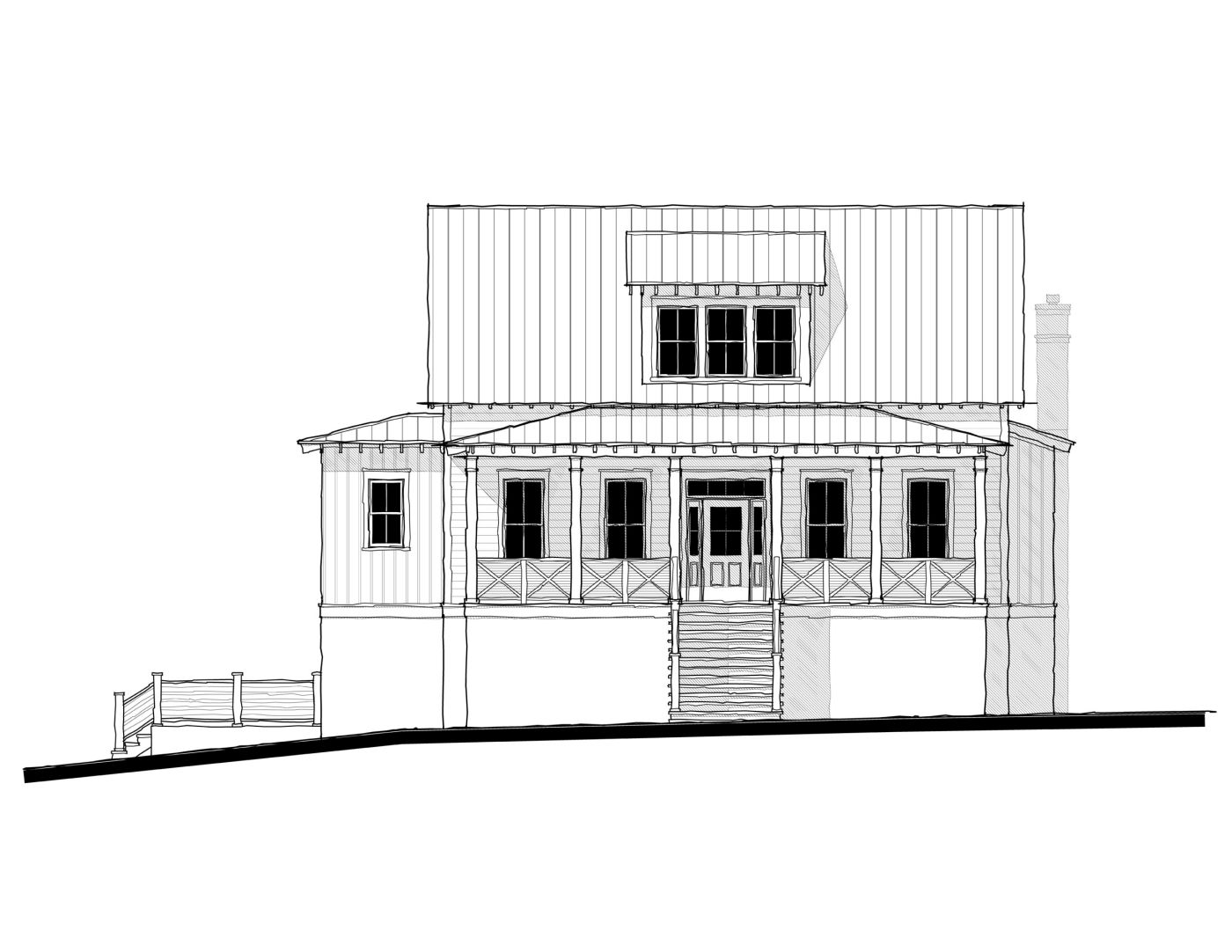Oak Spring (24316) — featured elevation