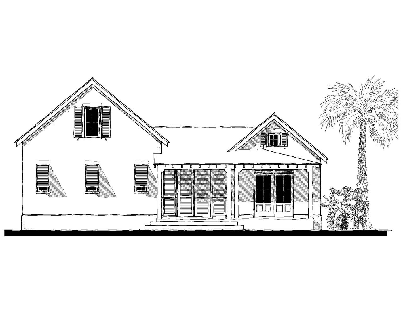 Outrigger Cottage (12100) — featured elevation