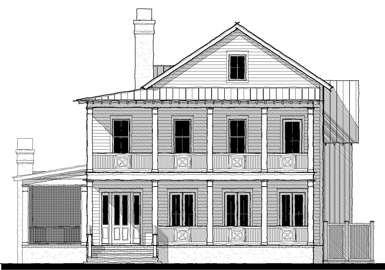 Overlook II (21382) — featured elevation